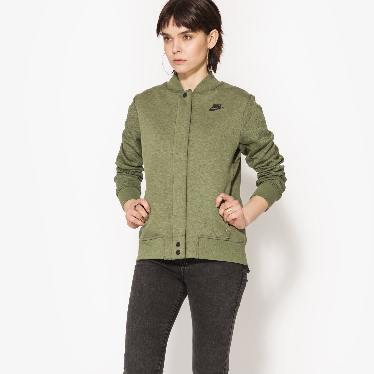 Kurtka wiosenna / jesienna damska NIKE KURTKA SOFTSHEL NSW TCH FLC DSTRYR JKT 835544387 ZIELONY