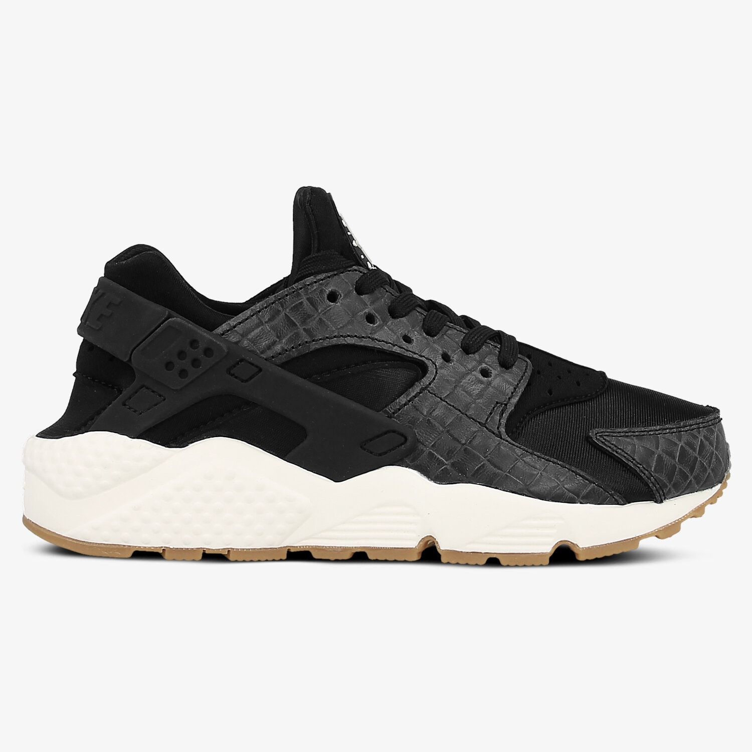 Buty sneakersy damskie NIKE WMNS AIR HUARACHE RUN PRM 683818011 CZARNY