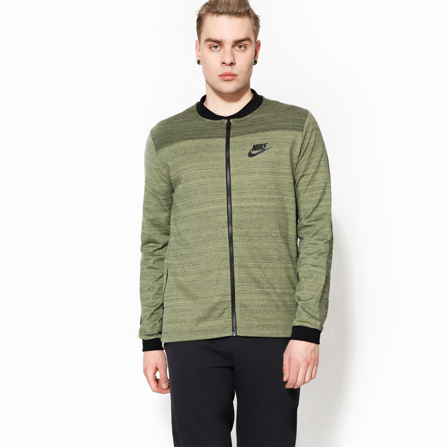 Bluza męska NIKE BLUZA NSW AV15 JKT KNIT 837008387 ZIELONY