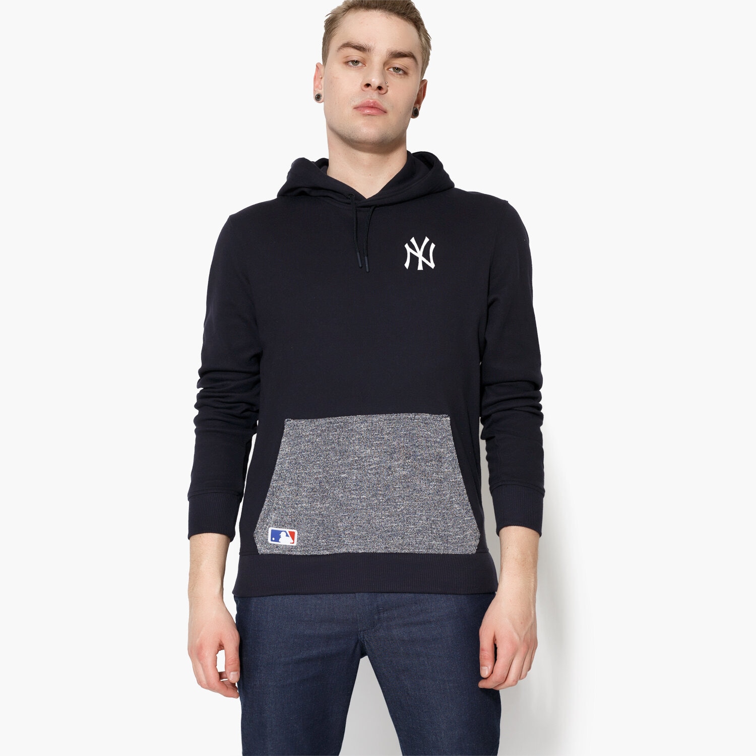 Bluza męska NEW ERA BLUZA CONCRETE PO HOODY NY YANKEES NVY 11372549 GRANATOWY