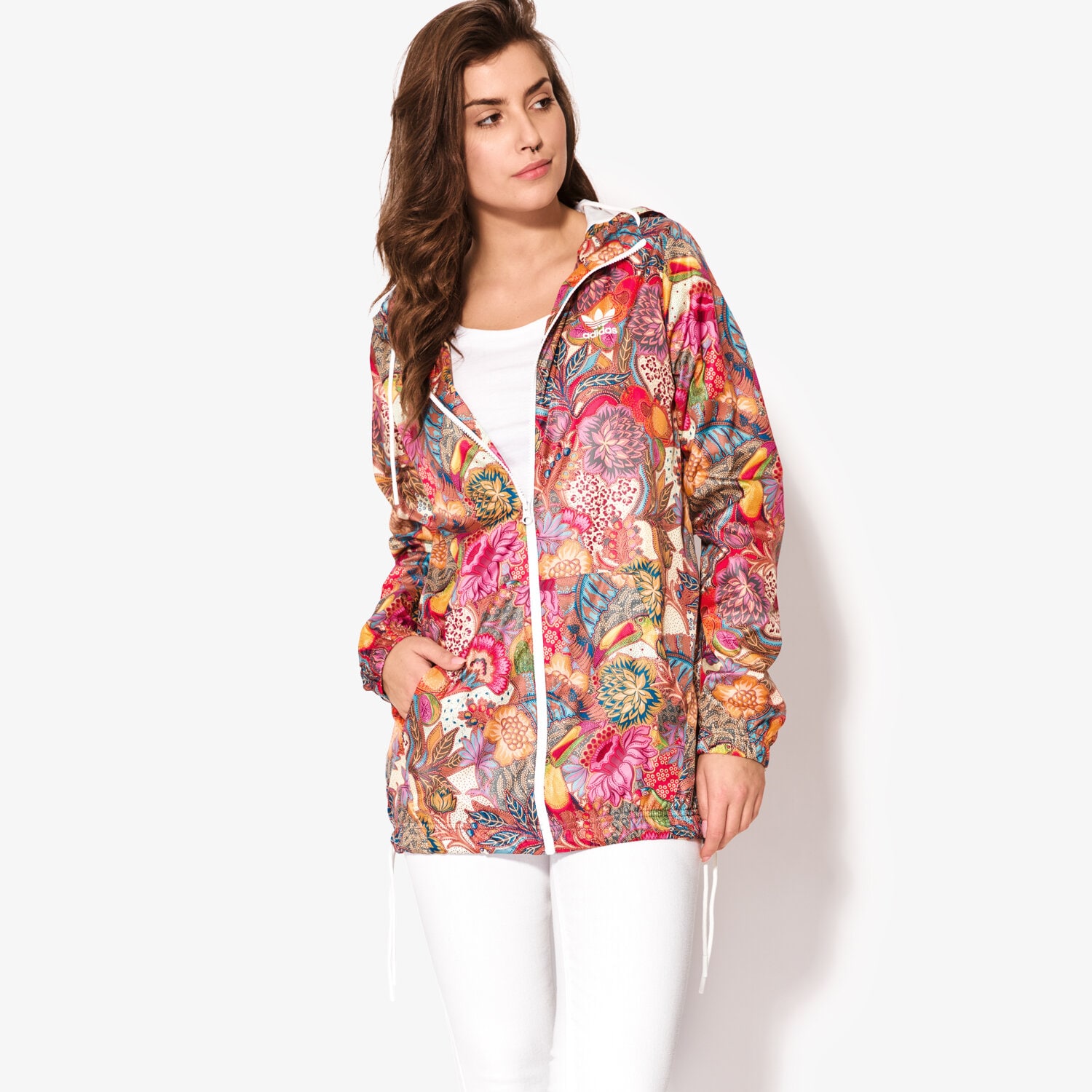 Kurtka wiosenna / jesienna damska ADIDAS KURTKA FUGIPRABALI WB BJ9037 MULTICOLOR