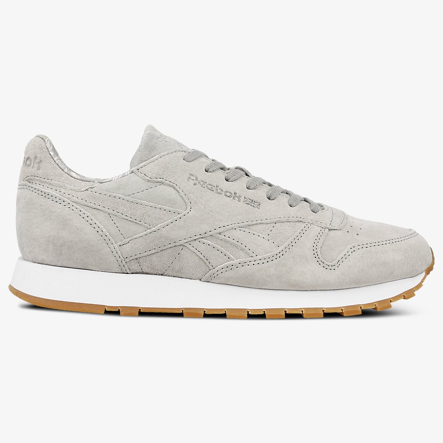 Buty sneakersy męskie REEBOK CL LEATHER TDC BS7300 SZARY