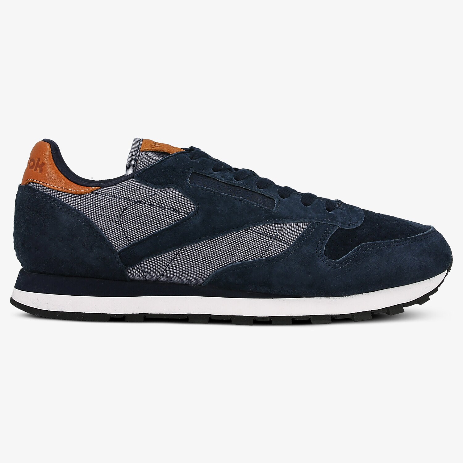 Buty sneakersy męskie REEBOK CL LEATHER CH BD1663 GRANATOWY