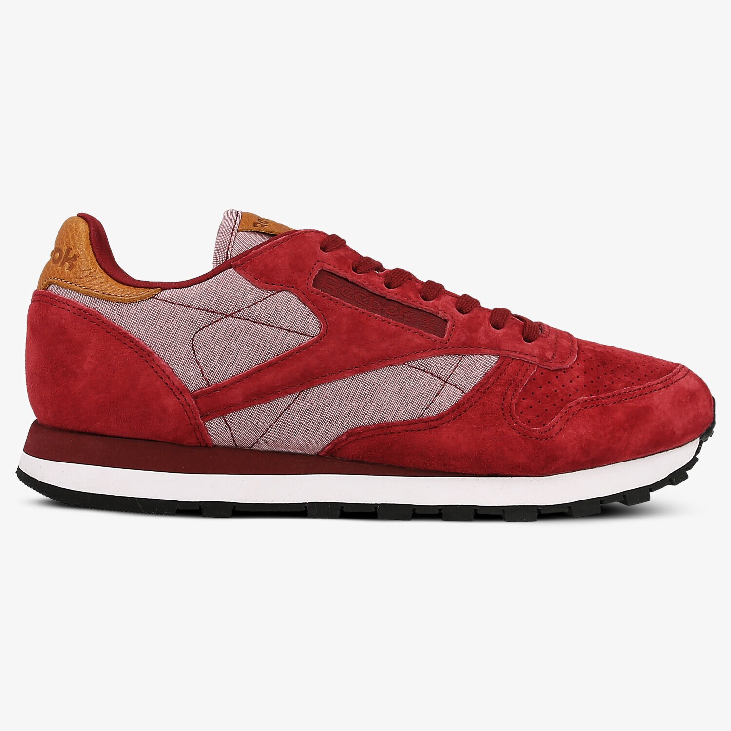 Buty sneakersy męskie REEBOK CL LEATHER CH BD1665 BORDOWY