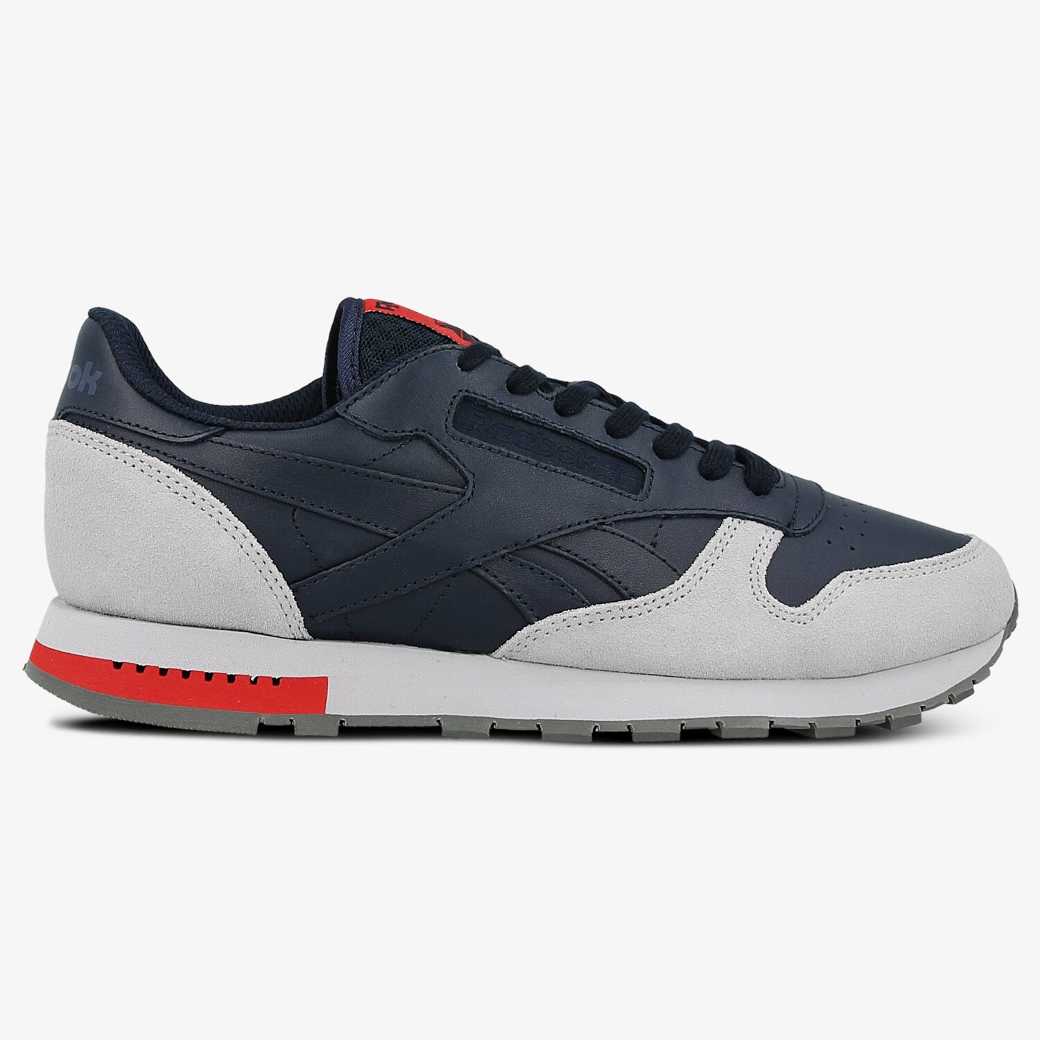 Buty sneakersy męskie REEBOK CL LEATHER GREY BD4415 GRANATOWY