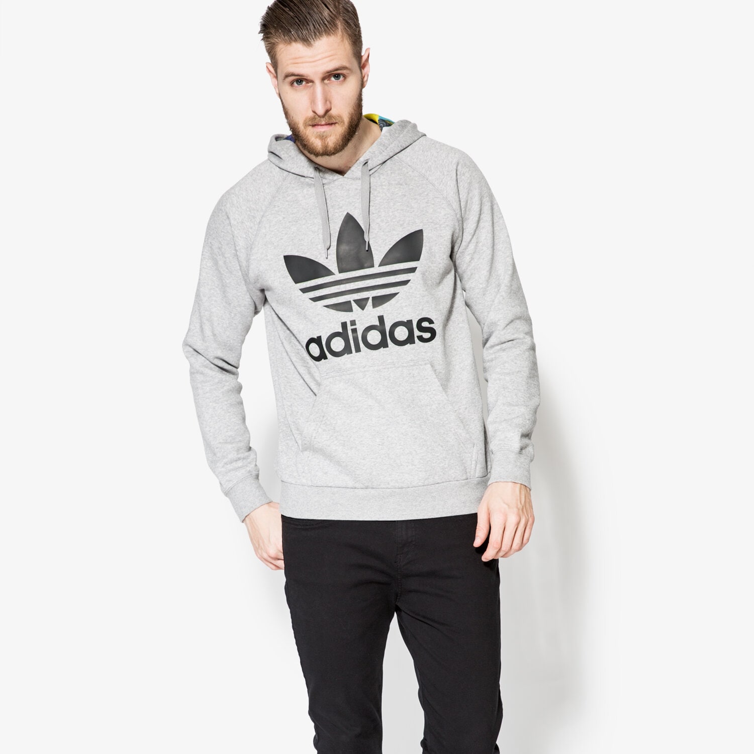 Bluza męska ADIDAS BLUZA MONTAGE HOODY BK5886 SZARY