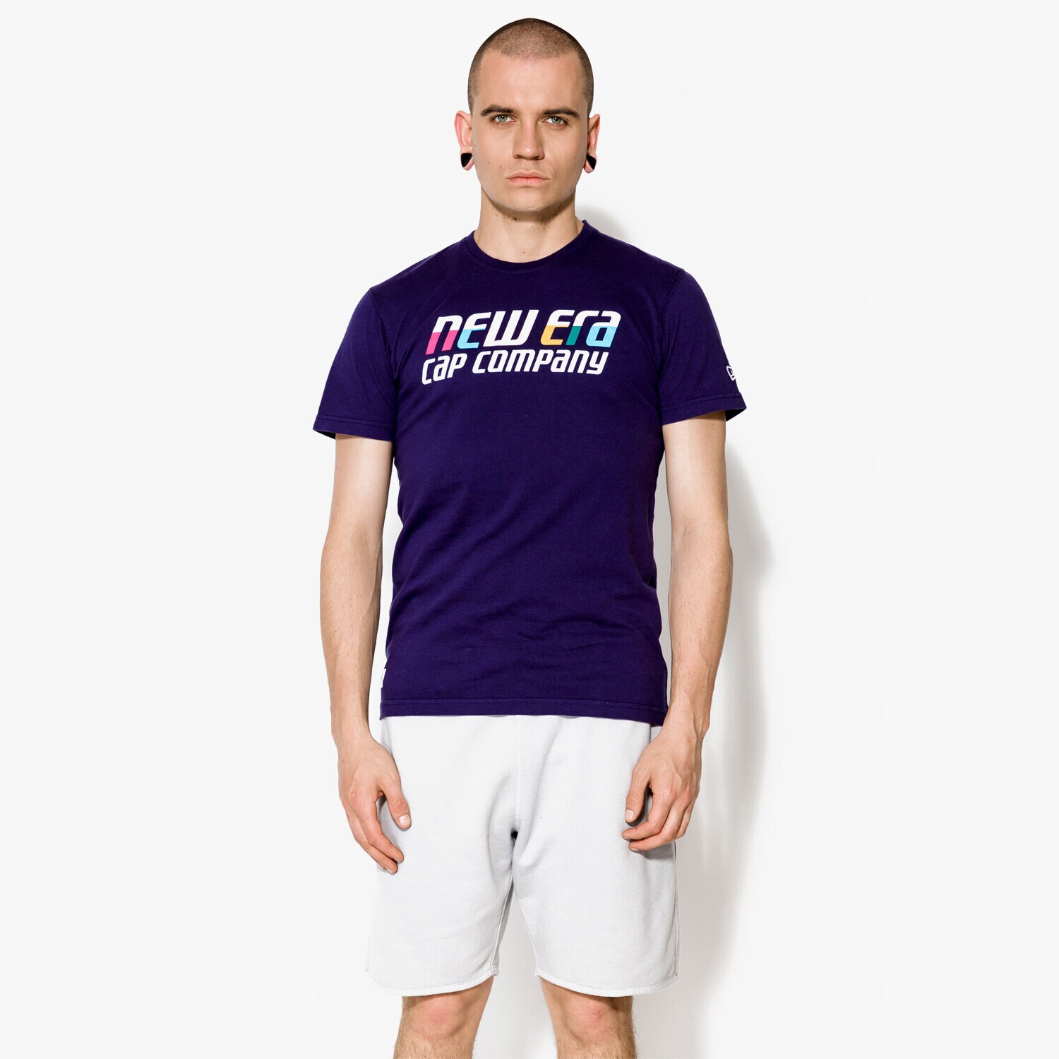 Koszulka, t-shirt sportowy męski NEW ERA KOSZULKA URBAN SUMMER NE LNV 11409849 GRANATOWY