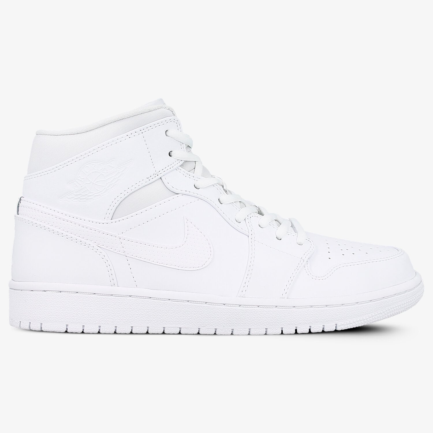 Buty sneakersy męskie JORDAN AIR 1 MID 554724110 BIAŁY