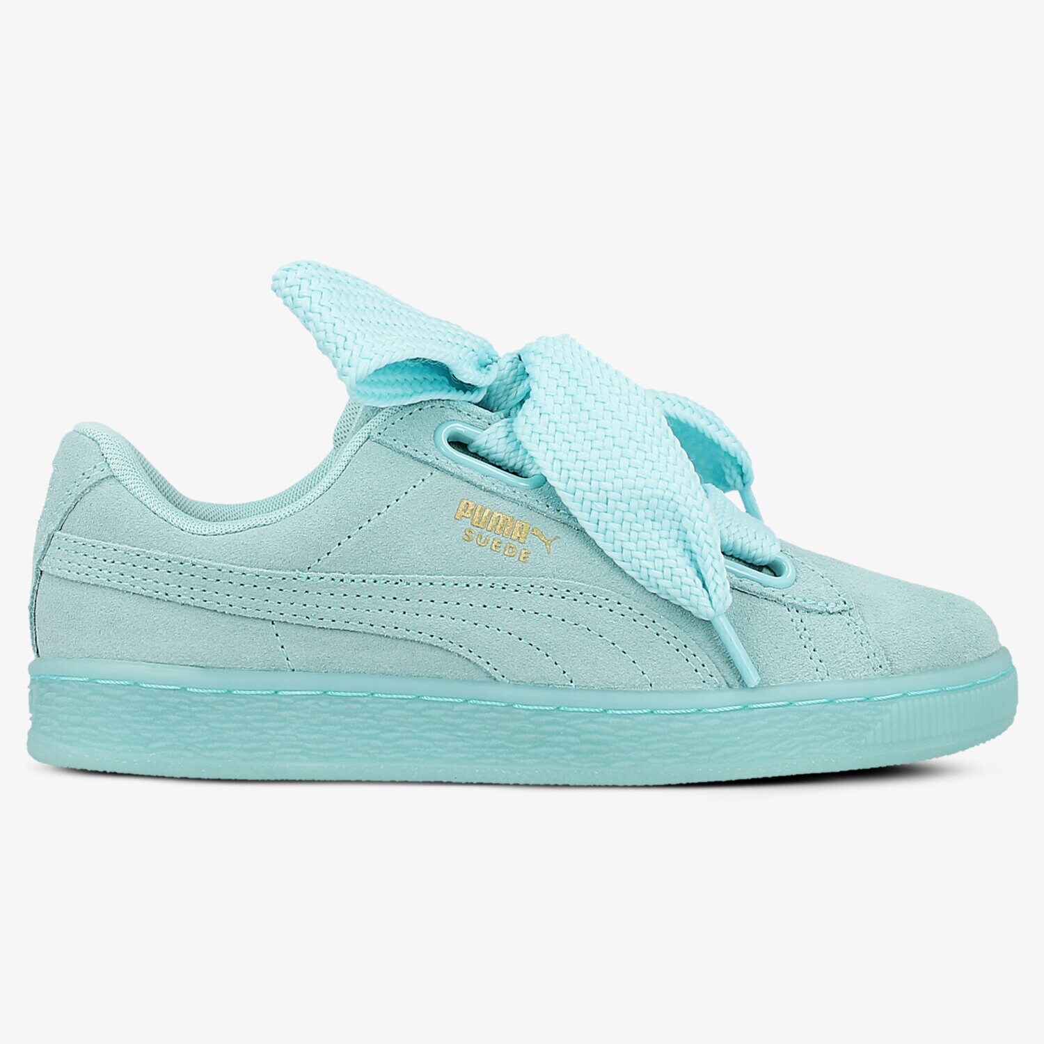 Buty sneakersy damskie PUMA SUEDE HEART WN'S 36322901 NIEBIESKI