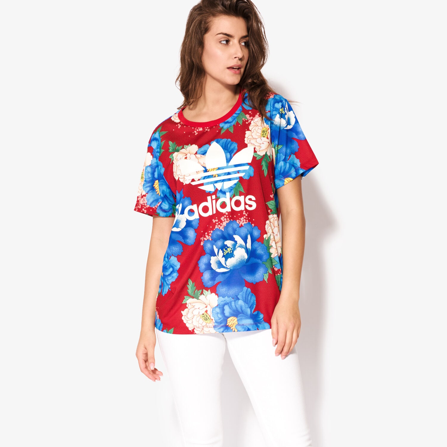 Koszulka, t-shirt damski ADIDAS T-SHIRT SS C BF TREF BJ8414 MULTICOLOR