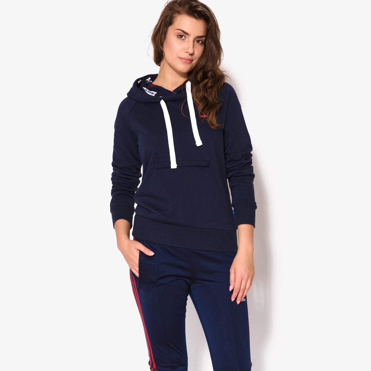 Bluza damska ADIDAS BLUZA HOODIE FT BK5803 GRANATOWY
