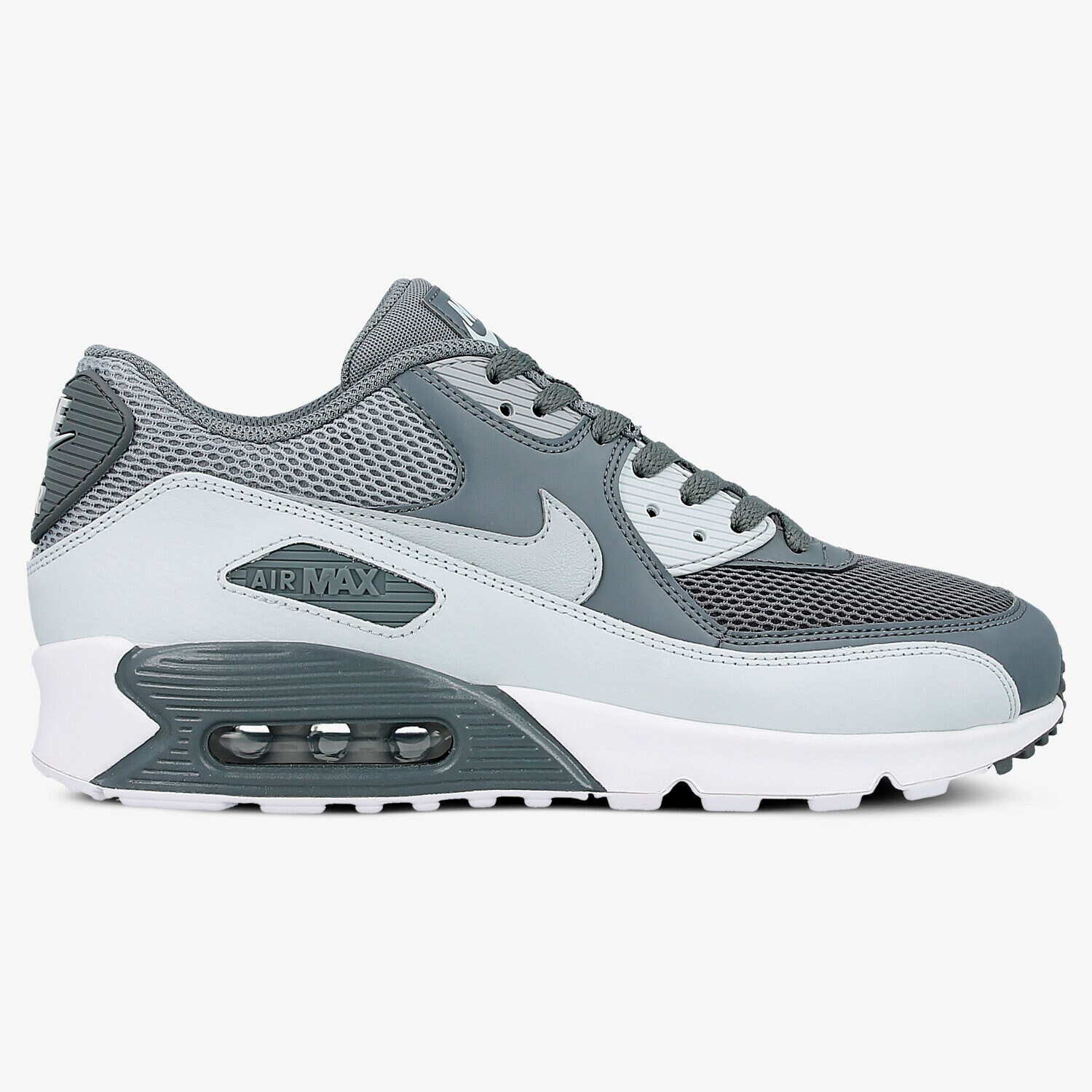 Buty sneakersy męskie NIKE AIR MAX 90 ESSENTIAL 537384-073 SZARY