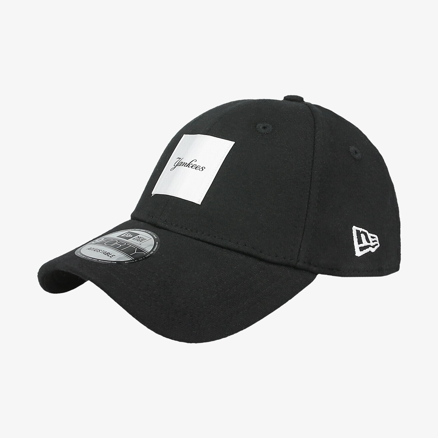 Czapka z daszkiem dla dzieci NEW ERA CZAPKA SATIN PATCH NY YANKEES BLKWHI 80536400 CZARNY
