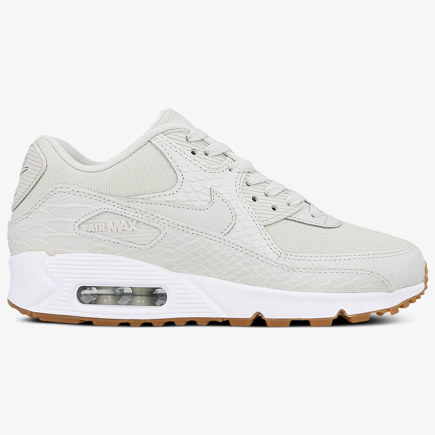 Buty sneakersy damskie NIKE WMNS AIR MAX 90 PRM 896497001 SZARY