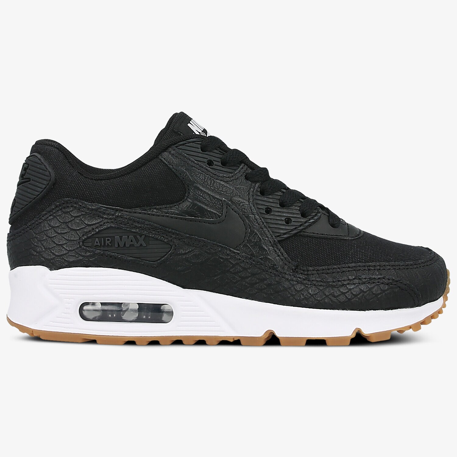 Buty sneakersy damskie NIKE WMNS AIR MAX 90 PRM 896497002 CZARNY
