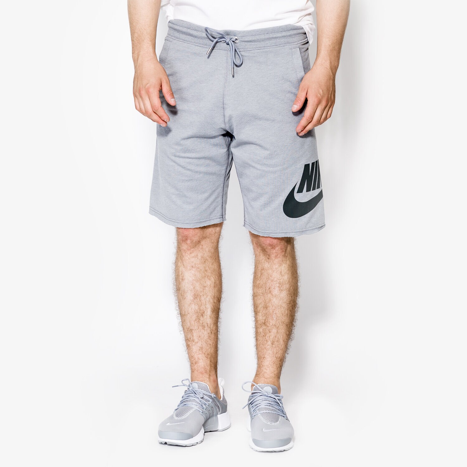 Krótkie spodenki, szorty męskie NIKE SZORTY SHORT FT GX SU 833959005 SZARY