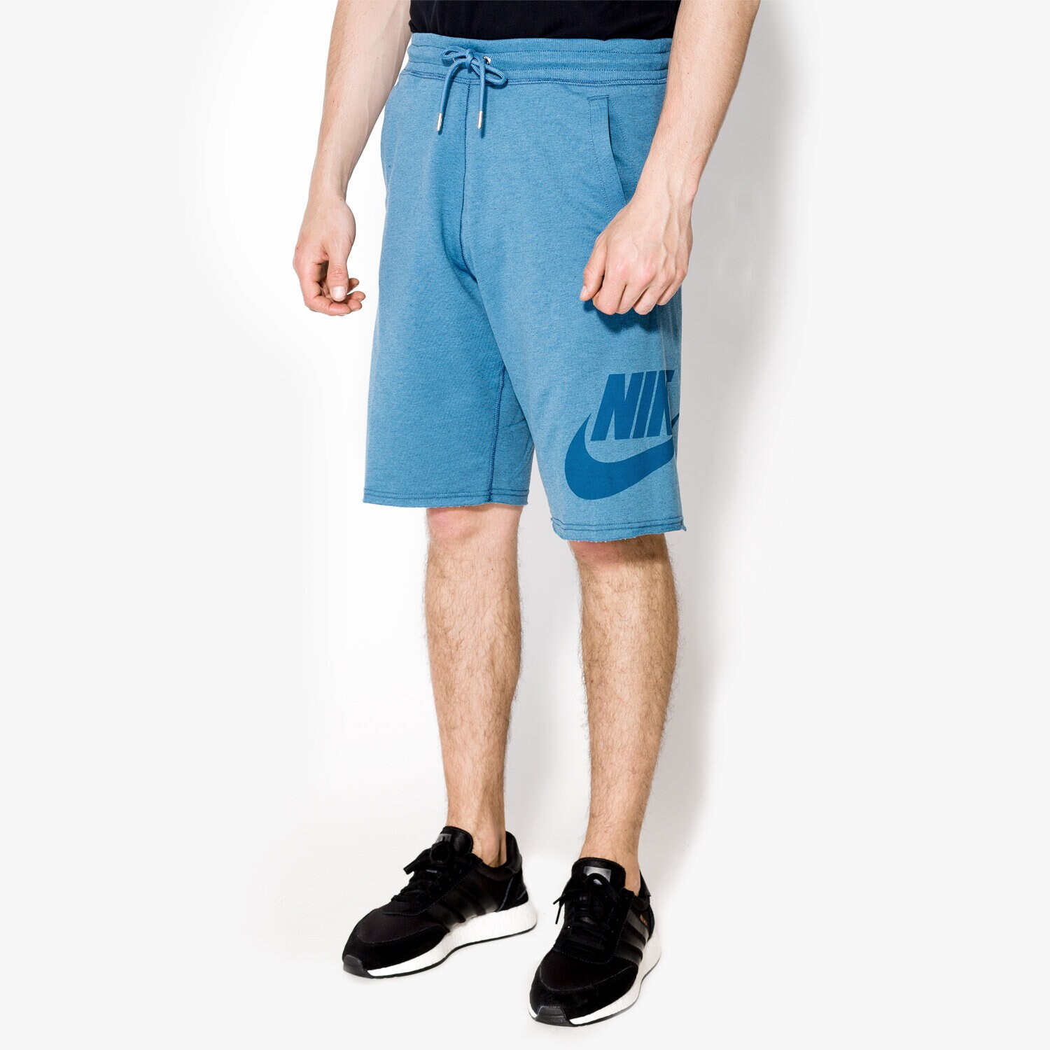Krótkie spodenki, szorty męskie NIKE SZORTY SHORT FT GX SU 833959457 NIEBIESKI