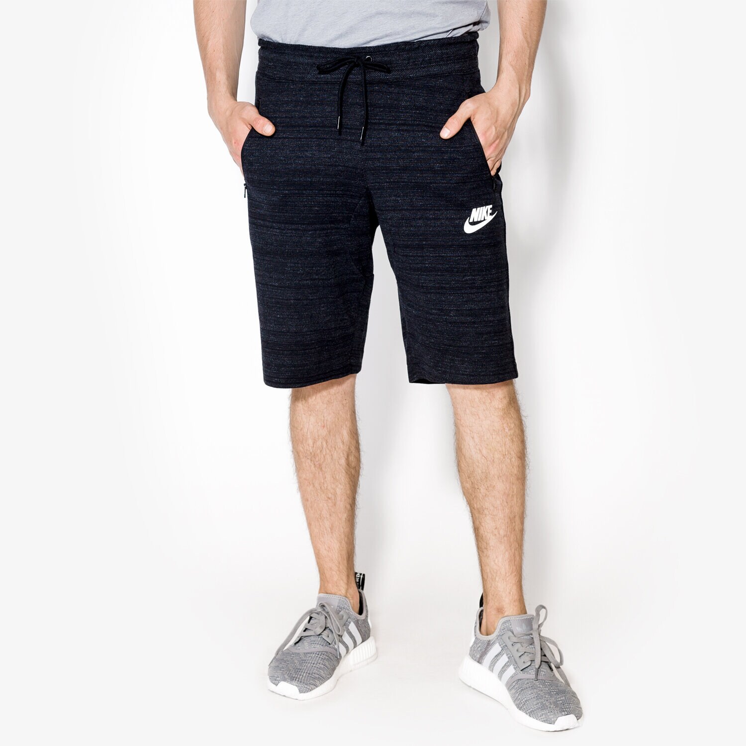 Krótkie spodenki, szorty męskie NIKE SZORTY AV15 SHORT KNIT 837014010 CZARNY