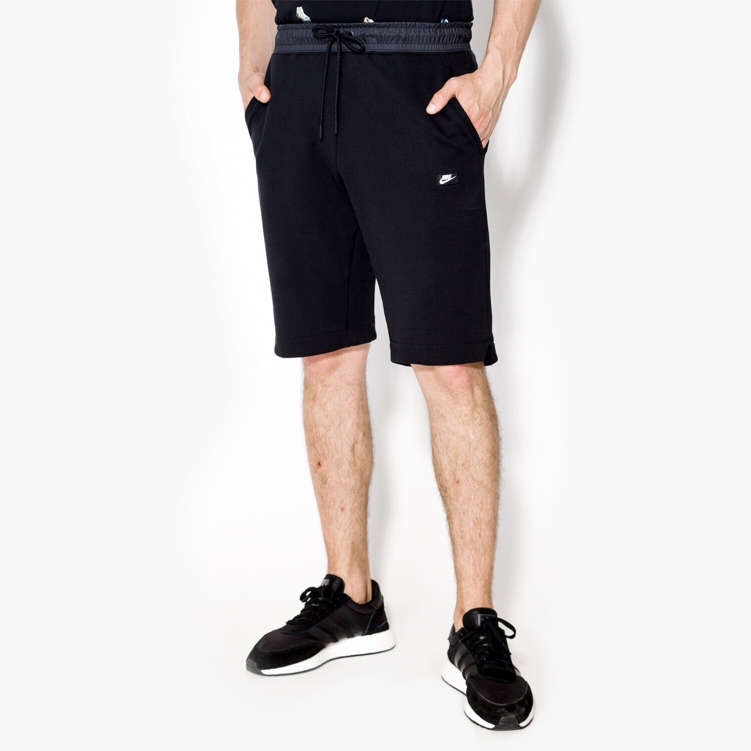 Krótkie spodenki, szorty męskie NIKE SZORTY MODERN SHORT FT 805152010 CZARNY