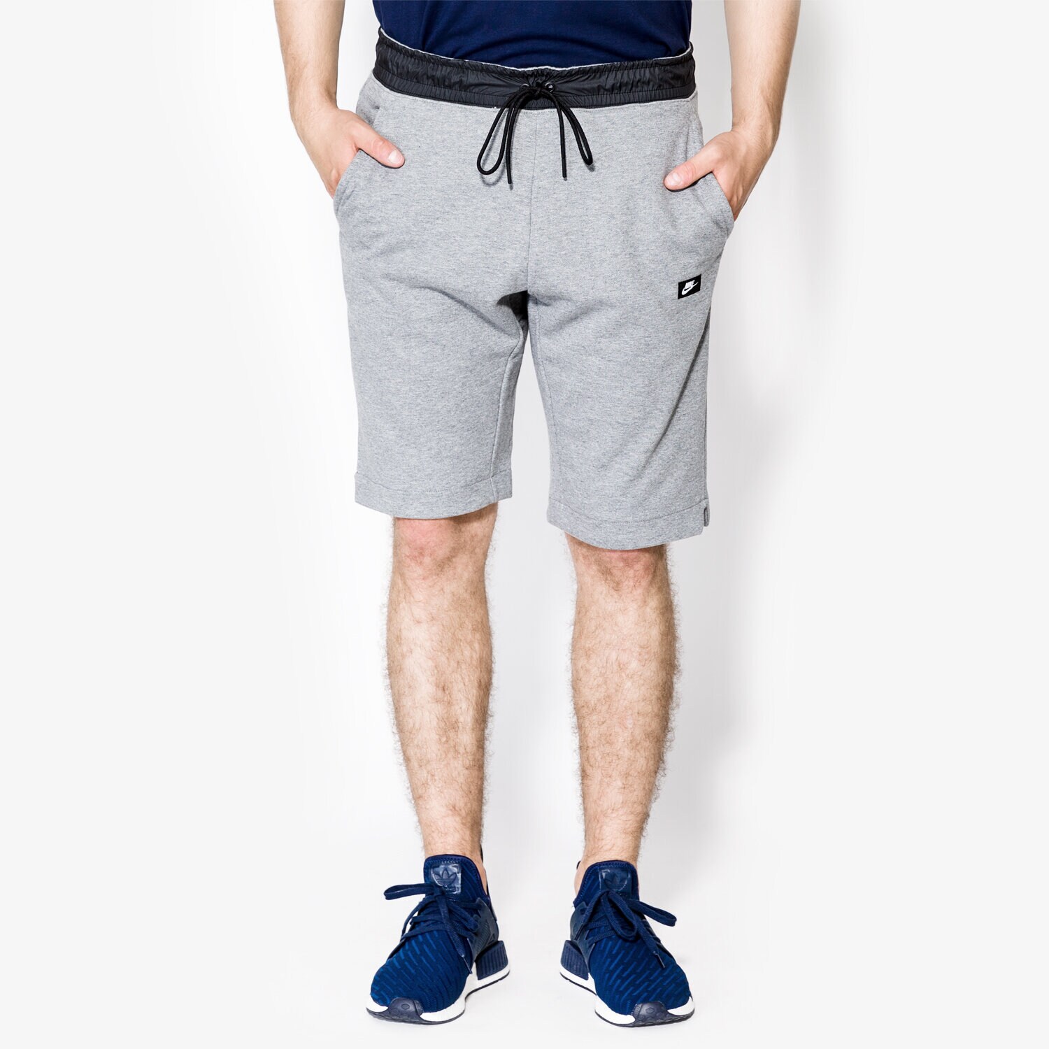 Krótkie spodenki, szorty męskie NIKE SZORTY MODERN SHORT FT 805152091 SZARY