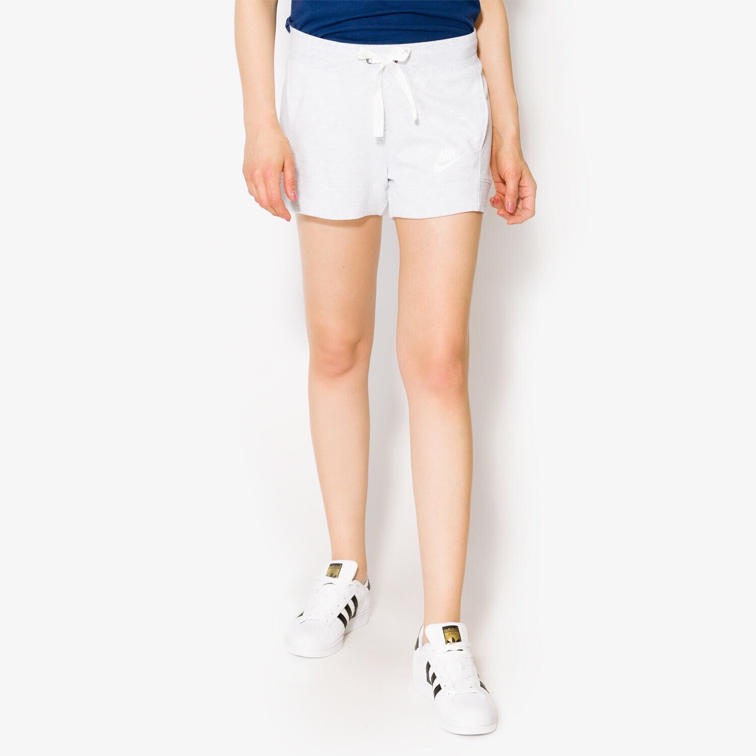 Krótkie spodenki, szorty damskie NIKE SZORTY W NSW SHORT INDIO 884362051 SZARY