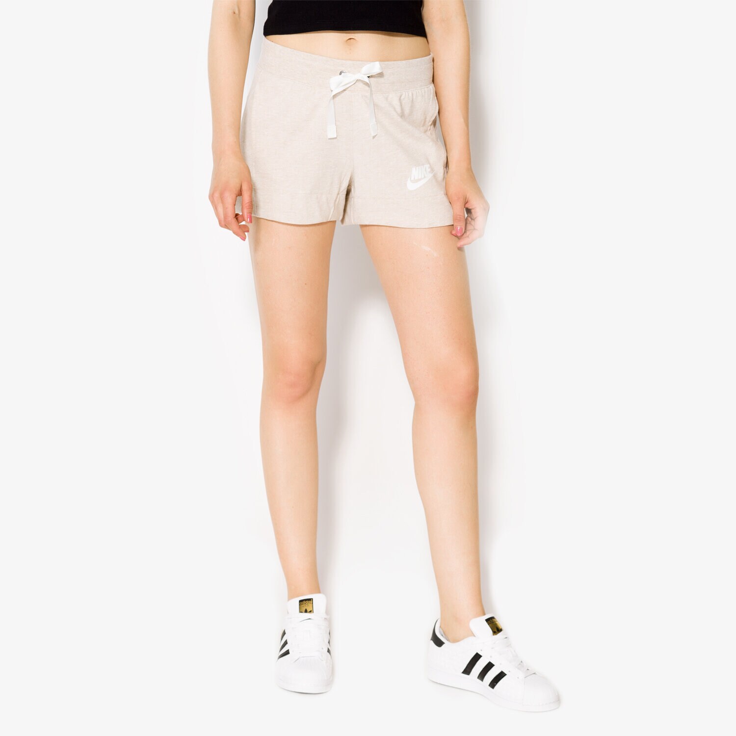 Krótkie spodenki, szorty damskie NIKE SZORTY W NSW SHORT INDIO 884362140 BEŻOWY