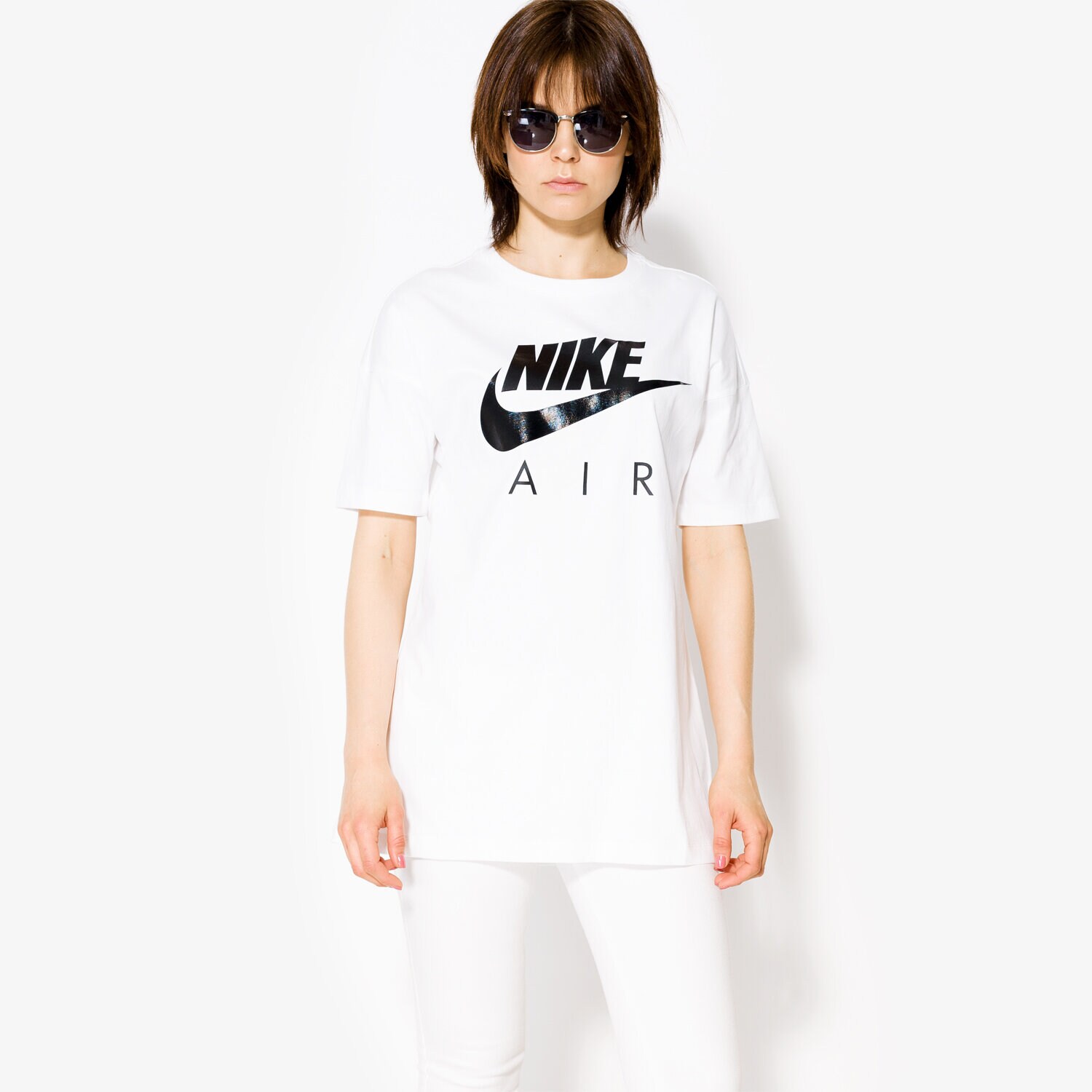 Koszulka, t-shirt damski NIKE T-SHIRT SS W NSW TOP SS AIR BF 875576101 BIAŁY