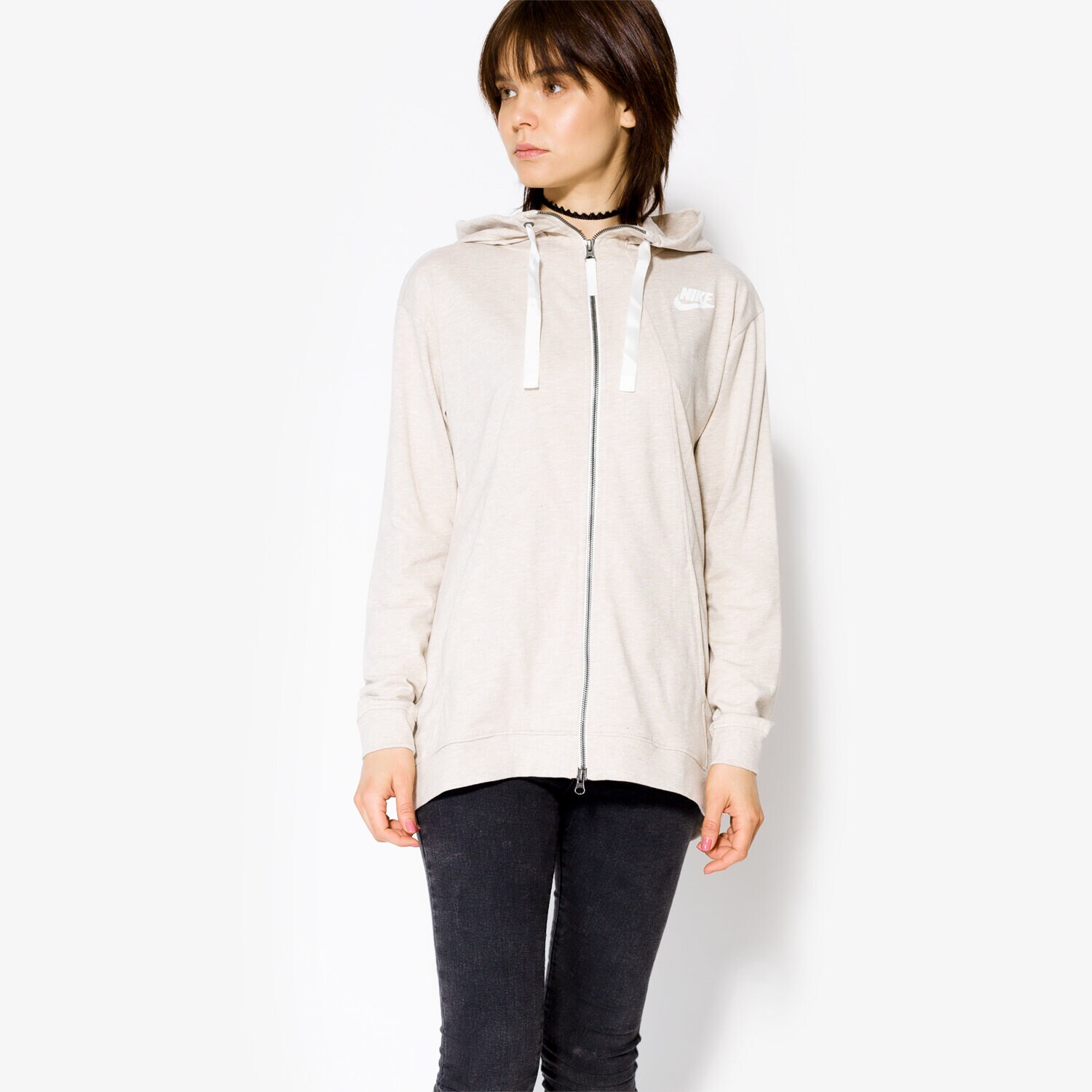 Bluza damska NIKE BLUZA W NSW HOODIE FZ INDIO 854961140 BEŻOWY