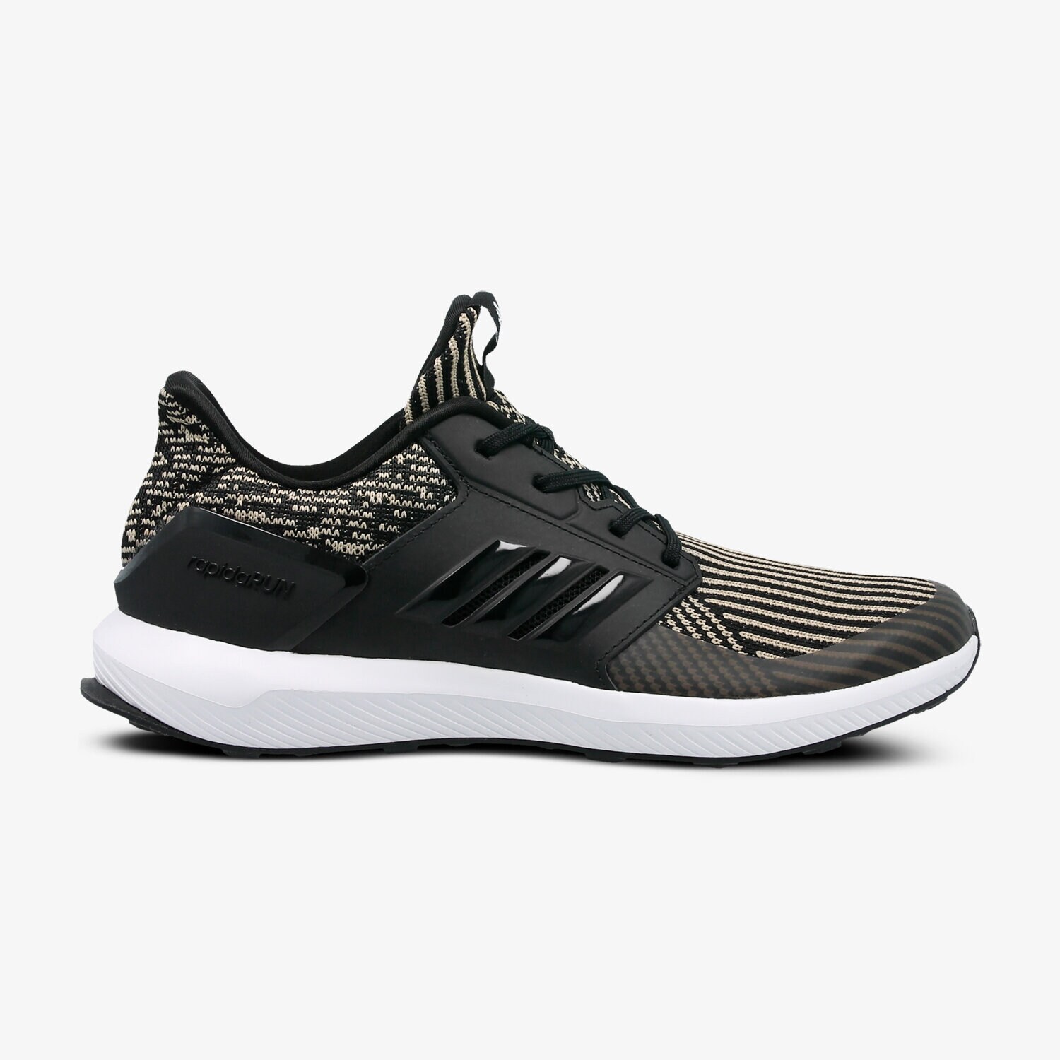 Buty sneakersy dla dzieci ADIDAS RAPIDARUN KNIT J DB0220 CZARNY