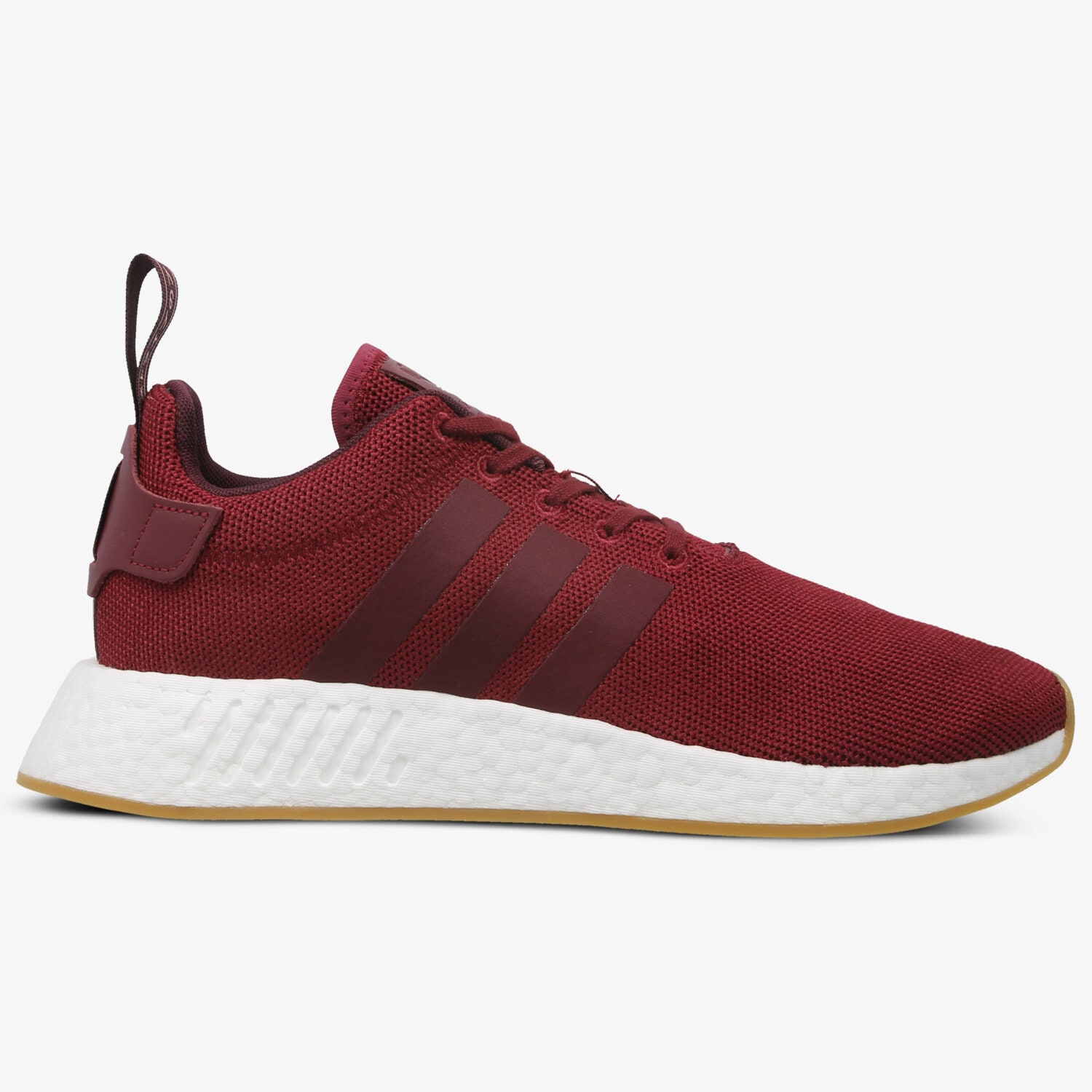 Buty sneakersy męskie ADIDAS NMD_R2 CQ2404 BORDOWY