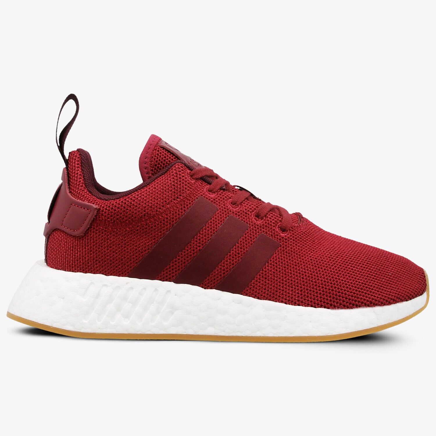 Buty sneakersy damskie ADIDAS NMD_R2 CQ2404W BORDOWY