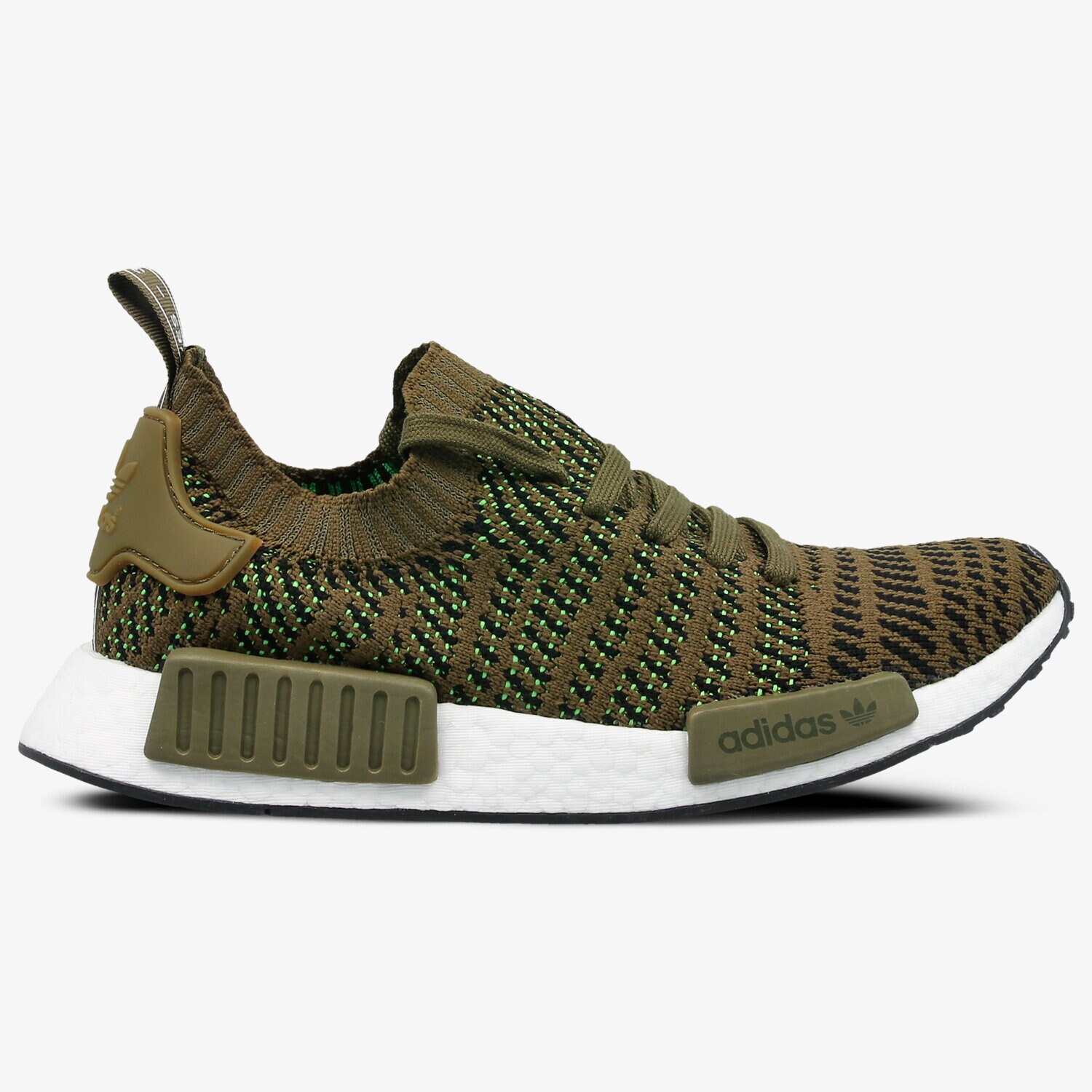 Buty sneakersy damskie ADIDAS NMD_R1 STLT PK CQ2389W KHAKI
