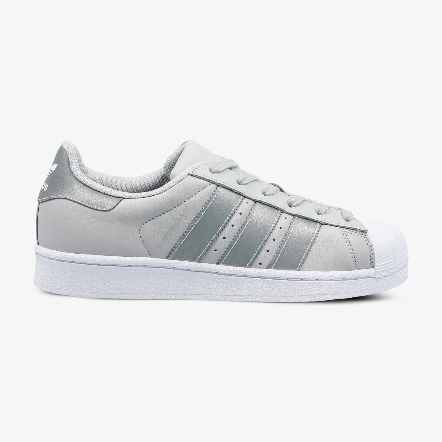 Buty sneakersy dla dzieci ADIDAS SUPERSTAR J CQ2689 SZARY