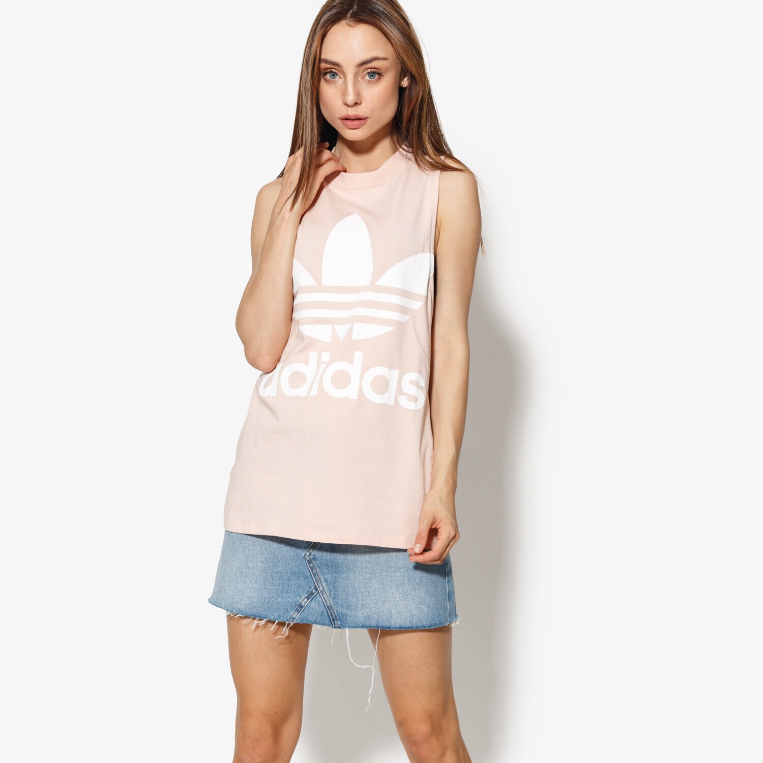 Koszulka, t-shirt damski ADIDAS TANK TREFOIL TANK CE5583 RÓŻOWY