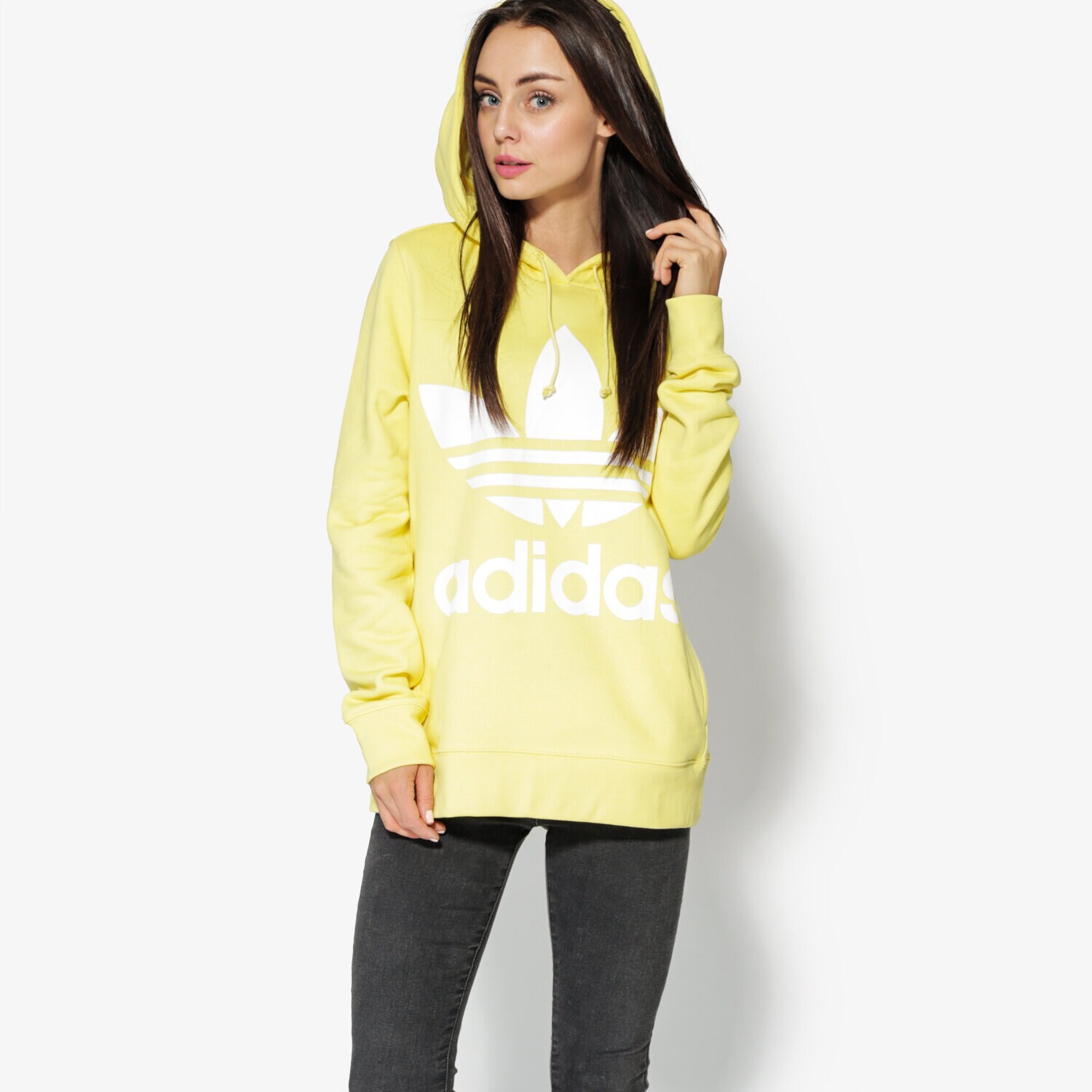 Bluza damska ADIDAS BLUZA TREFOIL HOODIE CE2413 ŻÓŁTY