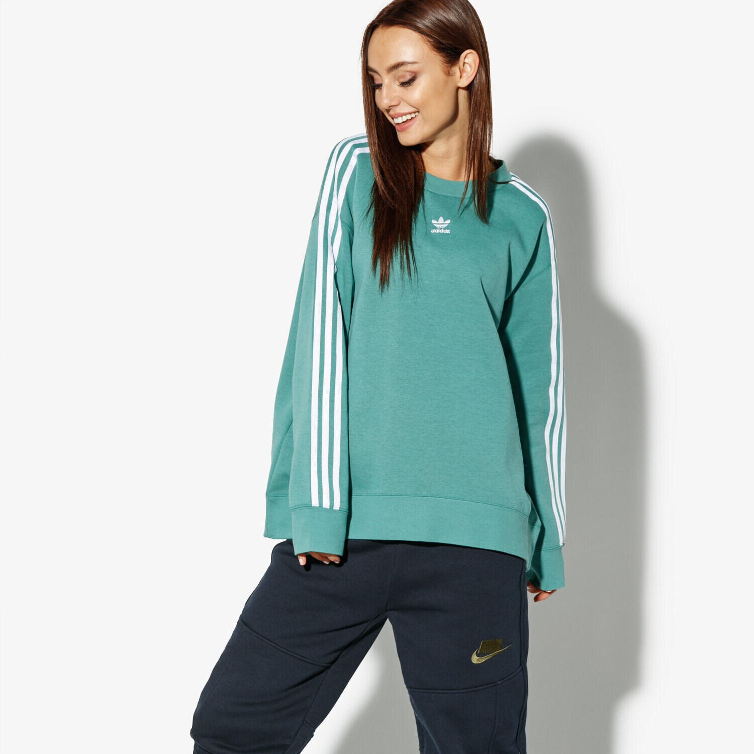 Bluza damska ADIDAS BLUZA CREW SWEATER CE2434 ZIELONY