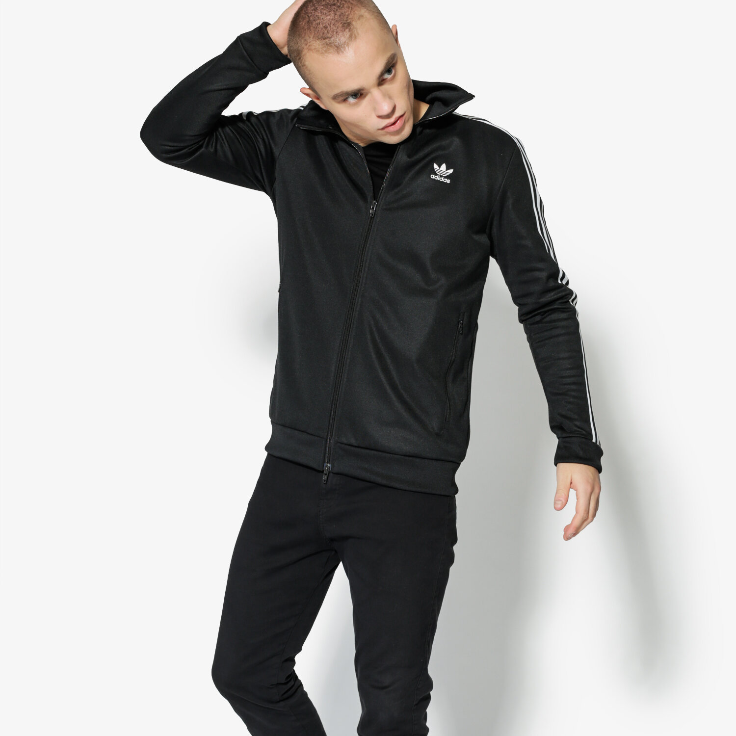 ADIDAS BLUZA BECKENBAUER TT ADICOLOR CW1250 CZARNY M skie Bluzy