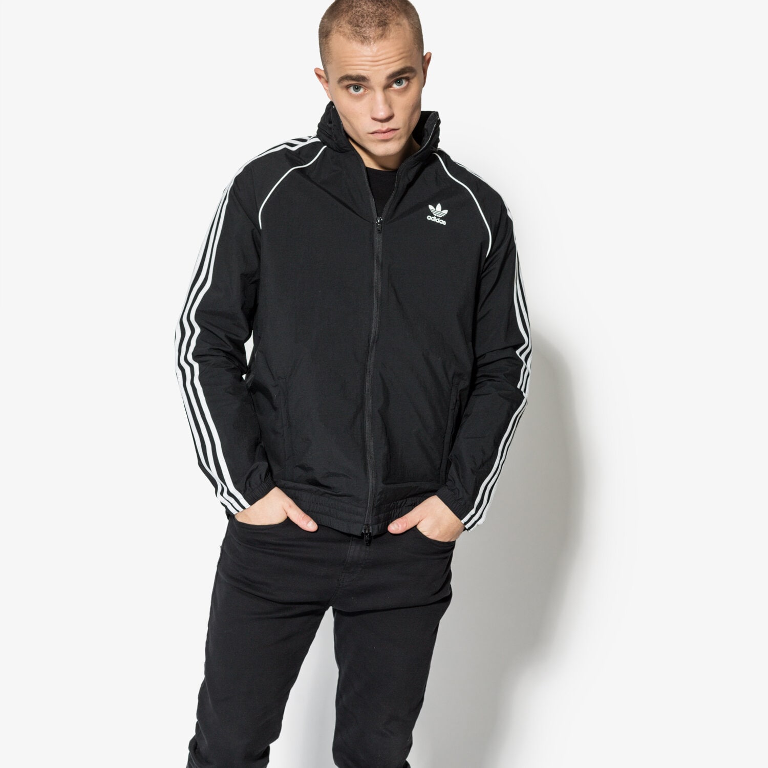 Kurtka wiosenna / jesienna męska ADIDAS KURTKA SST WINDBREAKER CW1309 CZARNY