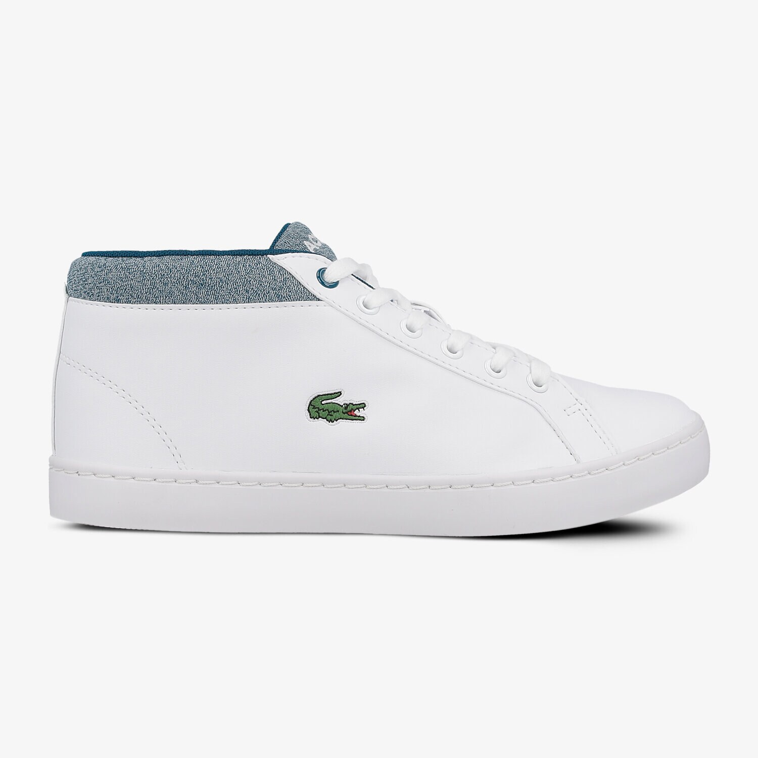 Buty sneakersy dla dzieci LACOSTE STRAIGHTSET CHUKKA 317 1 734CAJ0015080 BIAŁY