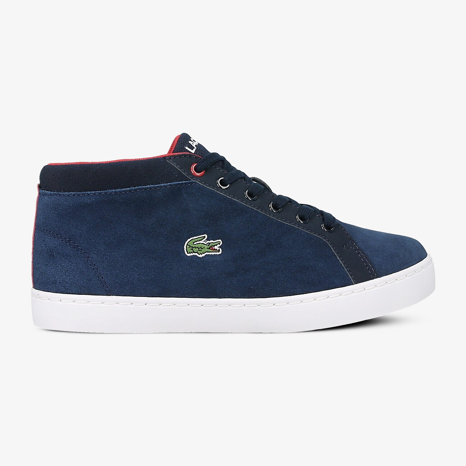 Buty sneakersy dla dzieci LACOSTE STRAIGHTSET CHUKKA 317 2 734CAJ0016003 GRANATOWY
