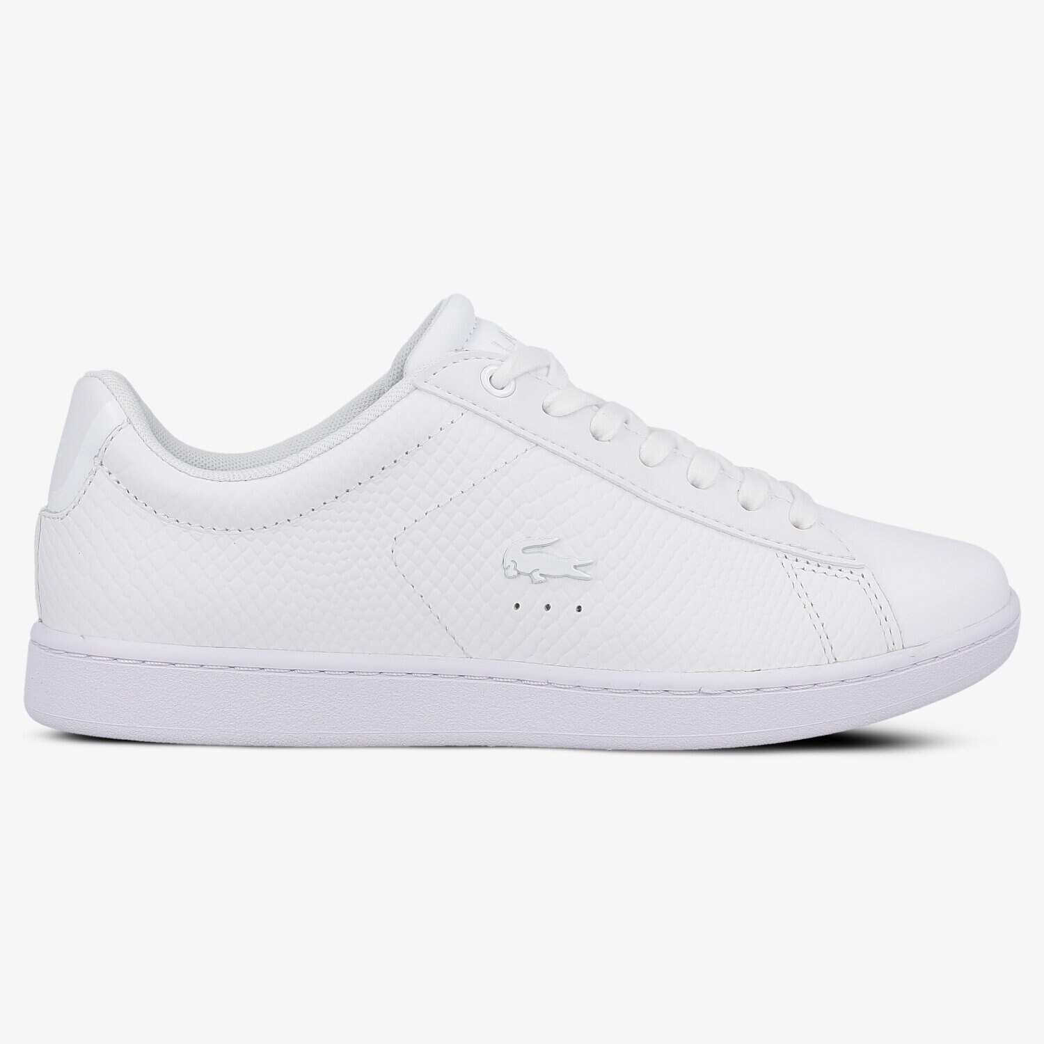 Buty sneakersy damskie LACOSTE CARNABY EVO 317 3 734SPW0008001 BIAŁY