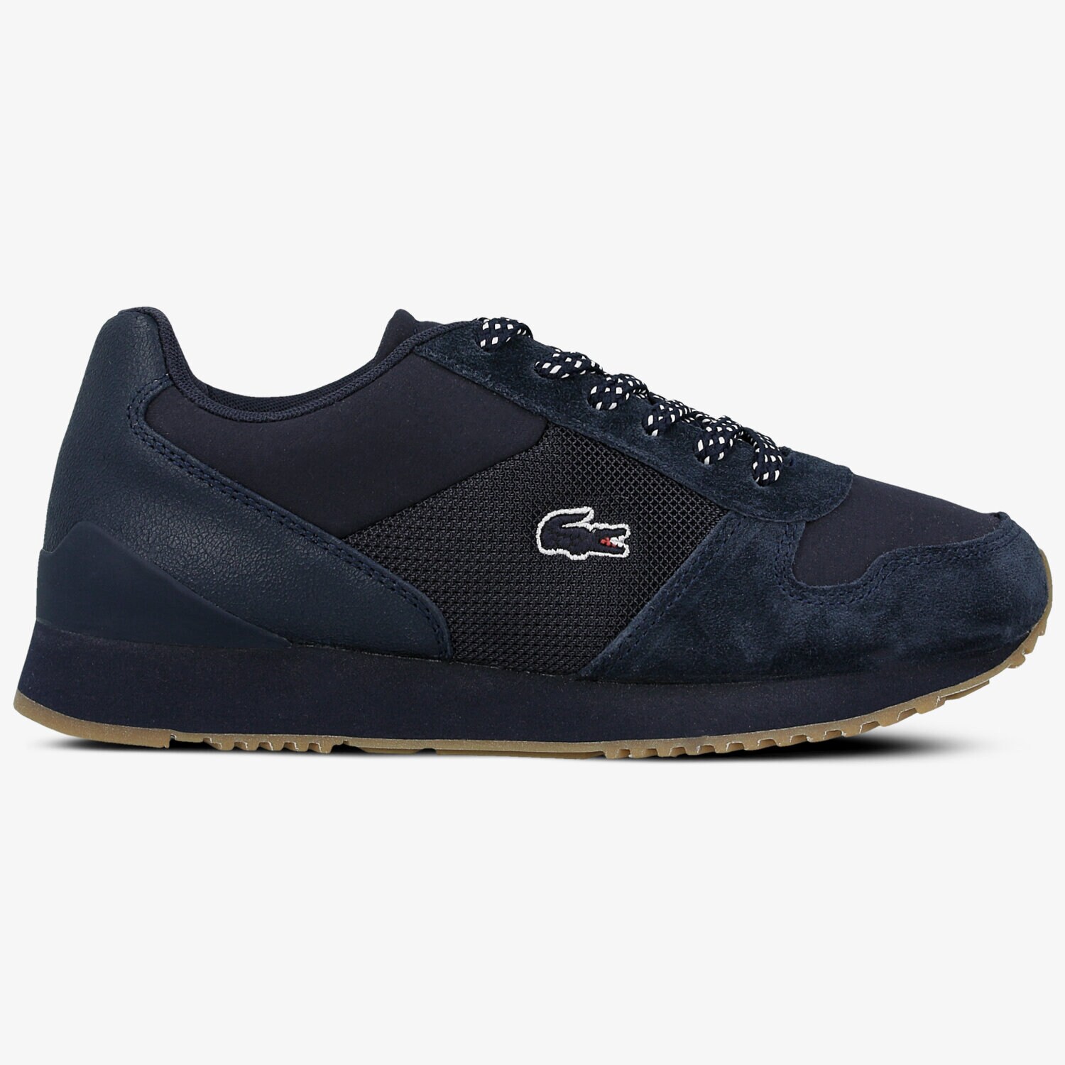 Buty sneakersy damskie LACOSTE TRAJET 317 2 734SPW0040003 GRANATOWY