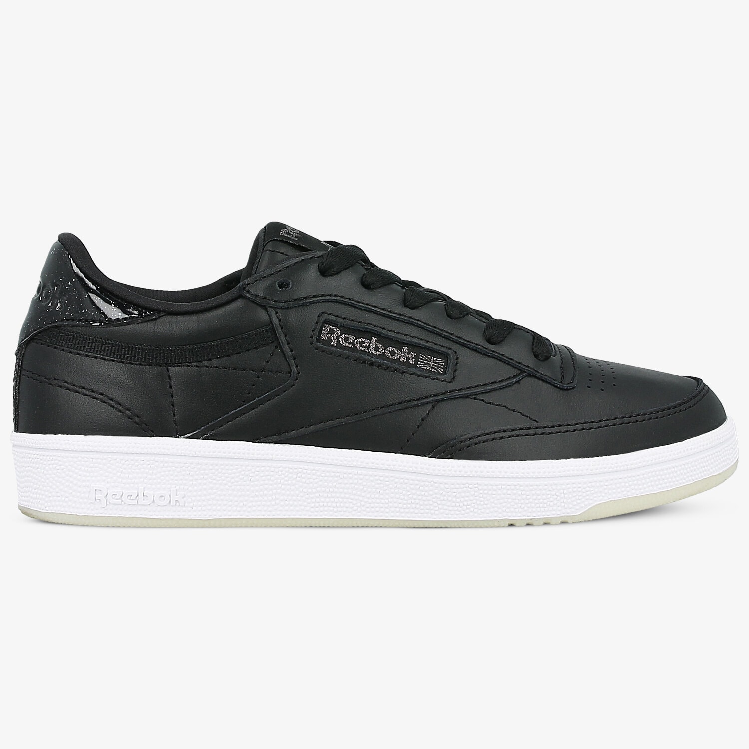 Buty sneakersy damskie REEBOK CLUB C 85 LTHR BD5816 CZARNY