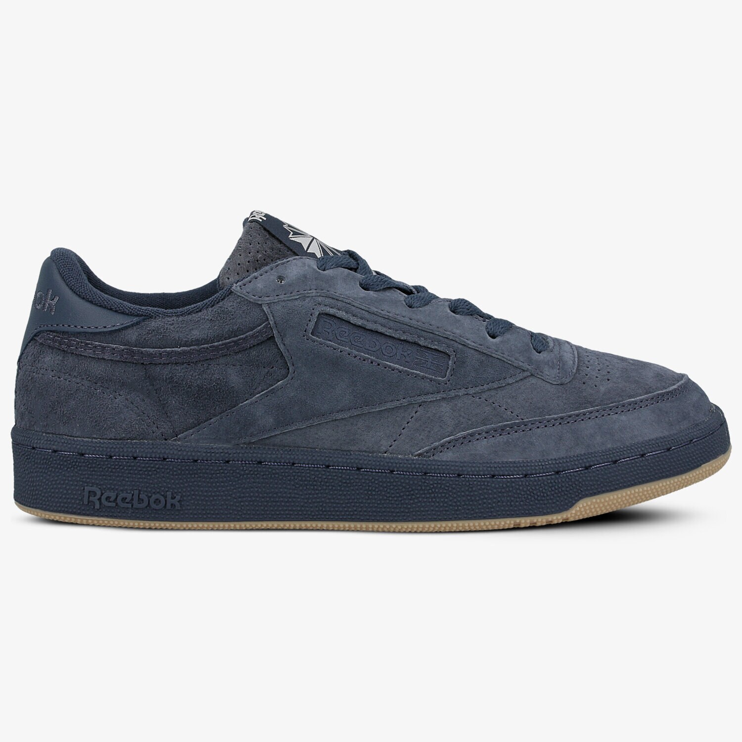 Buty sneakersy męskie REEBOK CLUB C 85 SG BD6077 GRANATOWY