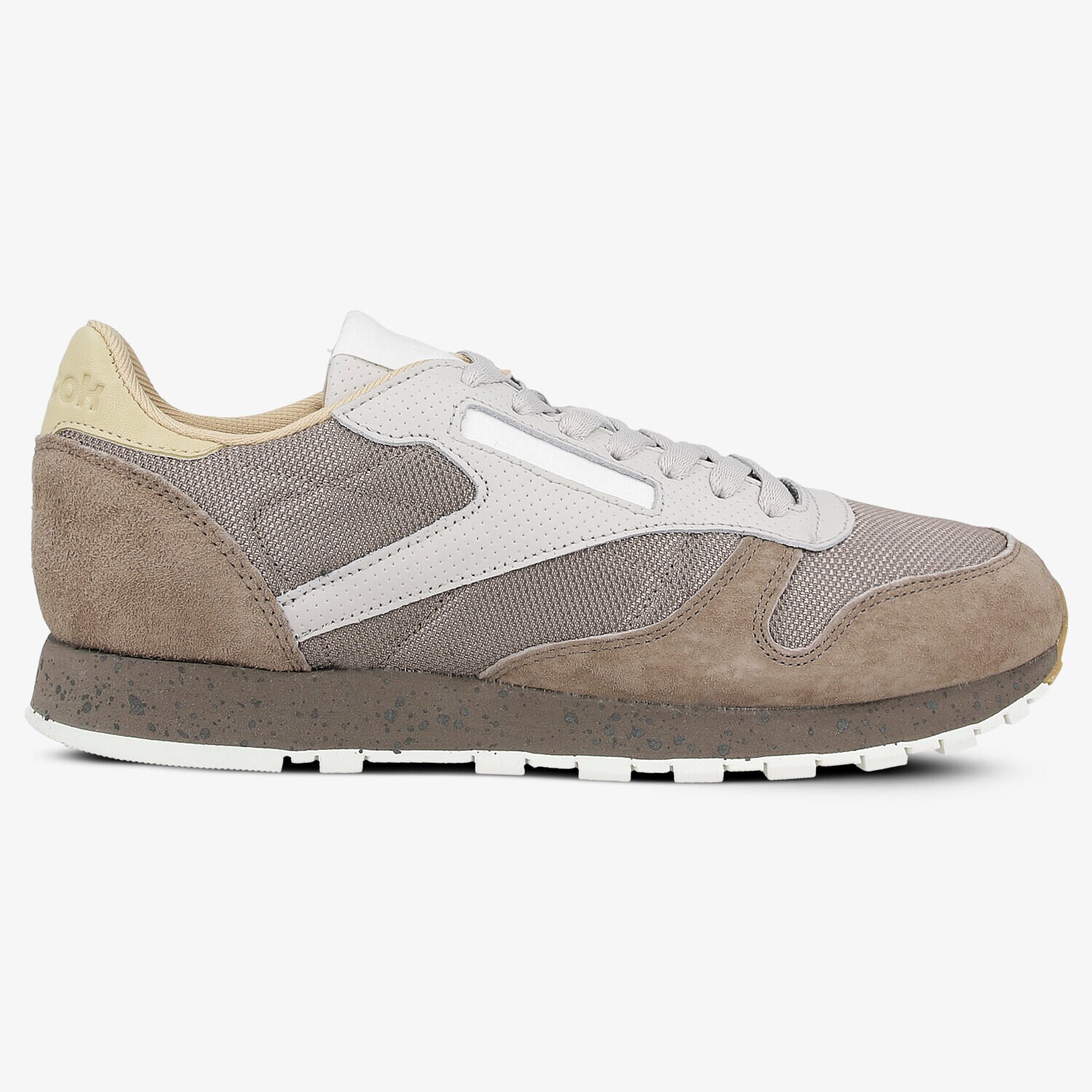 Buty sneakersy męskie REEBOK CL LEATHER SM BS5227 BRĄZOWY