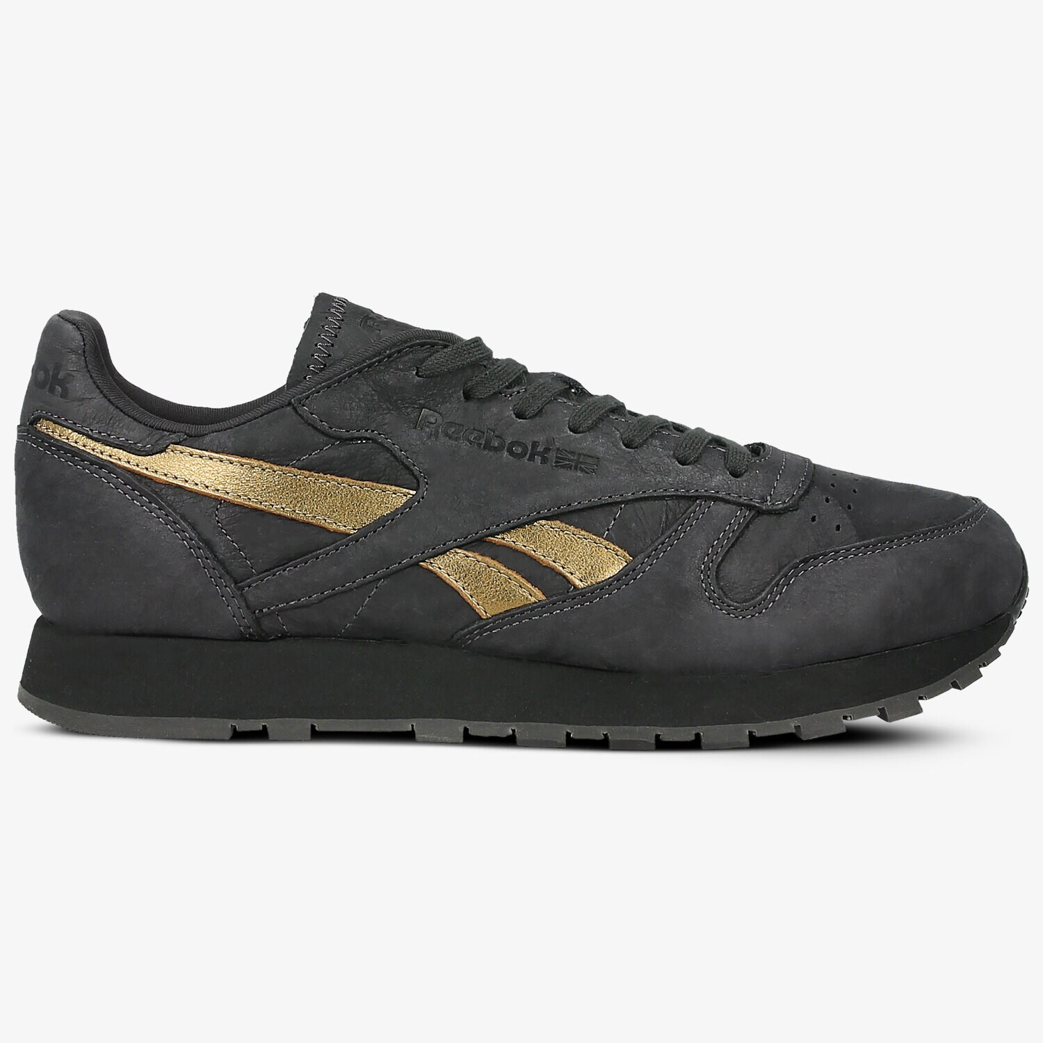 Buty sneakersy męskie REEBOK CL LEATHER TU BS5235 CZARNY
