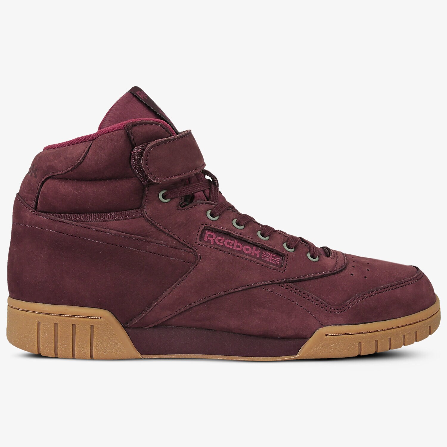 Buty sneakersy męskie REEBOK EX-O-FIT PLUS HI LG BS6188 BORDOWY
