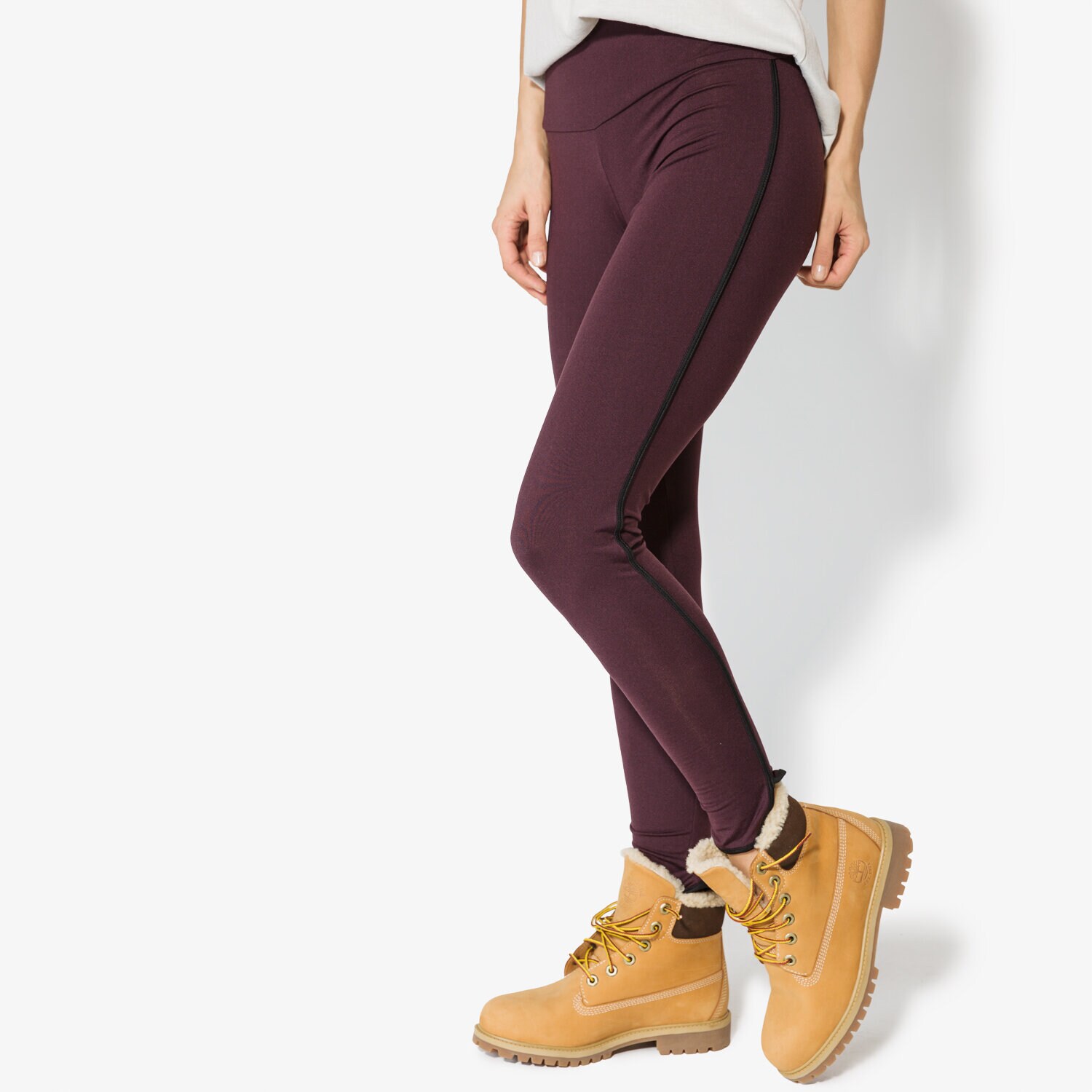 Spodnie sportowe damskie CONFRONT LEGGINGS FERN CF37SPD06001 FIOLETOWY