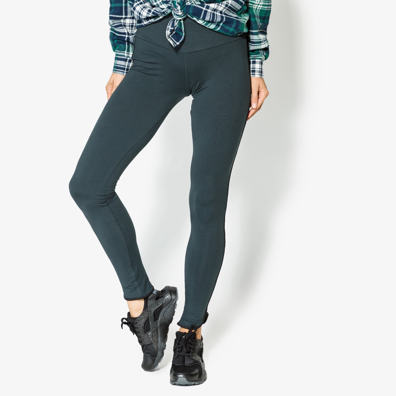Spodnie sportowe damskie CONFRONT LEGGINGS FERN CF37SPD06002 ZIELONY