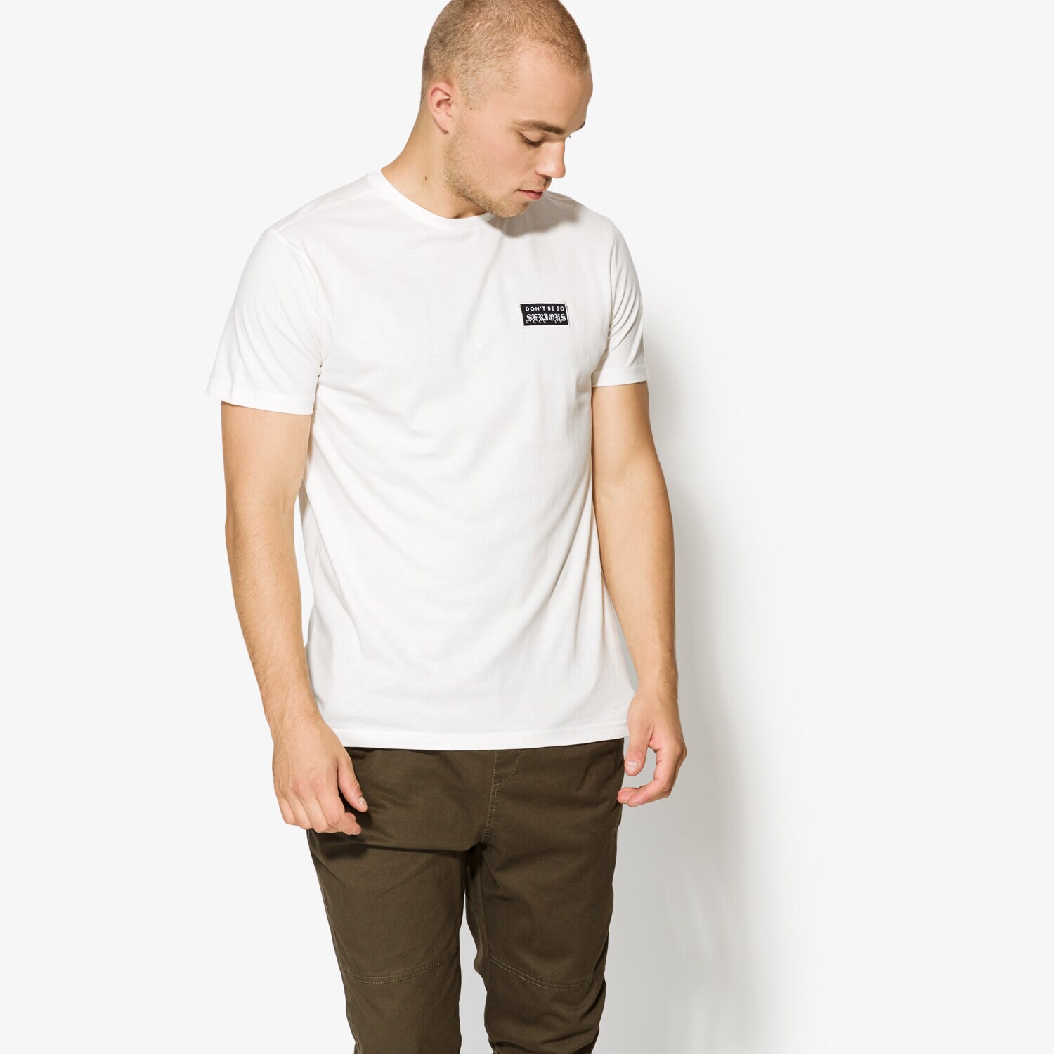 Koszulka, t-shirt sportowy męski CONFRONT T-SHIRT SS ETHEL CF37TSM04001 BEŻOWY